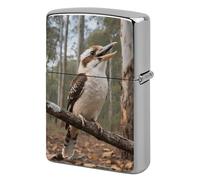 Gray Bird Lighter Case Metal Double-Sided Lighter Cover Pocket Lighters Sleeve Windproof Lighters Accessories for Men Women