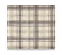 Gray-brown Check Leather Auto Registration Insurance & ID Card Holder Auto Truck Comparment Accessories Case for Essential Document, Driver License, Cards