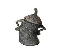 (Gray) Canister With Attitude Cute Sassy Storage Canister Fun Ceramic Desktop Ornaments