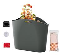 (Gray) Car Backseat Organizer | Silicone Car Waste Bag,Car Dustbin, Garbage Organizer, Multipurpose Storage Pocket for Umbrella, Water Bottle, Snack
