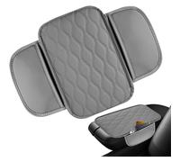 (Gray) Car Center Console Cover | Storage Organizer Car Armrest Cover | Center Console Organizer Cushion, Armrest Storage Box PU Leather Arm Rest Cover, Car
