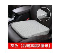 (Gray, Cotton) 8cm Car Wedge Leveling Seat Cushion Memory Foam Car Driver Seat Office Chair Wheelchairs Seat Cushion Chair Car Heightening Pad