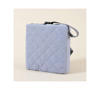 (Gray (cotton gauze checkered cushion), 32*32*8) Children's heightened seat cushion baby dining chair cushion thickened dining chair seat cushion