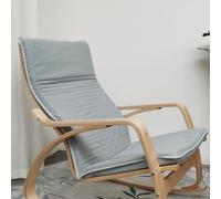 Gray Cotton Poang Chair Cushion ReplacementThick Padded Detachable Armchair Cover for Ultimate Comfort and Sleep SupportKinisa