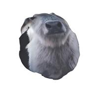 Gray Cow Print Shower Cap - Double Layer Breathable, Adjustable Elastic Strap, Durable Hotel Travel Essentials
