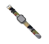 Gray-crowned Crane Silicone Smartwatch Replacement Bands Compatible with IWatch Wristbands Strap