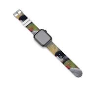 Gray-crowned Crane Silicone Smartwatch Replacement Bands Compatible with IWatch Wristbands Strap
