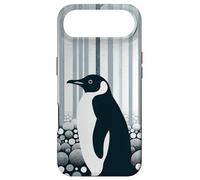 Gray Dark Night Geometry Penguin Forest Circles Pattern Case for iPhone Air