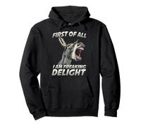 Gray donkey farm mini donkey dwarf donkey long-eared donkey Pullover Hoodie