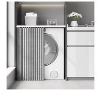 Gray Dustproof Open Shelves & net with Foldable Doors Stylish Fur Closet Drapes 100x130cm Modern Decor for Organizing and Aesthetic Appeal