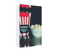Gray Elegant Greeting Cards â€“ Movie Clapboard And Popcorn Print Blank Blessed Cards for Birthday, Wedding, Valentine's Day