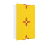 Gray Elegant Greeting Cards with Matching Envelopes â€“ Flag of New Mexico Print Blank Blessed for Birthday, Wedding, Valentine's Day