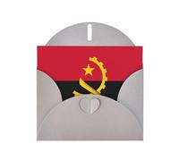 Gray Envelope Greeting Cards With Unique Angola Flag Pattern For Write Down Your Blessings For Various Holidays