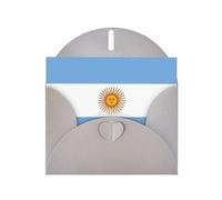 Gray Envelope Greeting Cards With Unique Argentine Flag Pattern For Write Down Your Blessings For Various Holidays