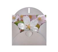 Gray Envelope Greeting Cards With Unique Blooming Grace Pattern For Write Down Your Blessings For Various Holidays