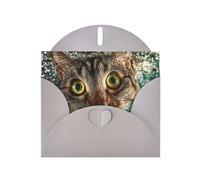 Gray Envelope Greeting Cards With Unique Unbelievable Eyes Pattern For Write Down Your Blessings For Various Holidays