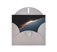 Gray Envelope Greeting Cards With Unique Vega Shimmer Pattern For Write Down Your Blessings For Various Holidays