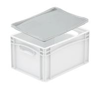 Gray Euro Box Stacking Lid 40x30cm Durable Food Safe