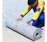 Gray Foundation Waterproofing Membrane, 39 Mil Indoor Outdoor Waterproof and Anti Seamage Membrane for Laminate Flooring/Over Concrete/Tile Floor, Uncoupling Underlayment(3.8ftx285FT(1076 Sq Ft))
