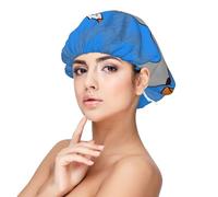 gray goose Women's Satin Sleep Bonnet Shower Caps, Silky Night Cap Hair Bonnet, Elastic Slouchy Bed Hat