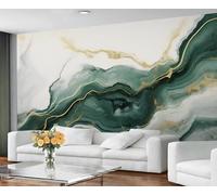 Gray & Green Gold Marble Wallpaper, Marble Bedroom Wallpaper Murals, Watercolor Wall Paper for Living Room, Nordic Luxury Large Mural & Room Decor, Abstract Wall Paper