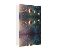 Gray Greeting Card â€“ planet space solar system Print Blank Blessed Card for Birthday, Wedding, Valentine's Day & Party Invitation