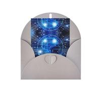Gray Greeting Card - Artificial Intelligence Brain Print Blank Blessed Card for Birthday, Wedding, Valentine's Day & Party Invitation