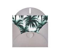 Gray Greeting Card DLXW Beautiful palm trees Pattern for Christmas, Children's Birthday, Valentine's Day, Wedding Anniversary & Party Invitation