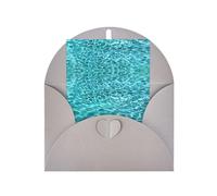 Gray Greeting Card - Swimming pool water Print Blank Blessed Card for Birthday, Wedding, Valentine's Day & Party Invitation