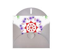 Gray Greeting Card YYHWHJDE Rotating purple flowers Picture Perfect for Valentine's Day, Wedding Anniversary & Party Invitations