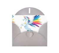 Gray Greeting Card YYHWHJDE Unicorn covered with stars Picture Perfect for Valentine's Day, Wedding Anniversary & Party Invitations
