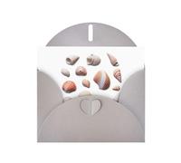 Gray Greeting Card YYHWHJDE Various shells Picture Perfect for Valentine's Day, Wedding Anniversary & Party Invitations