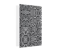 Gray Greeting Cards with Matching Envelopes - Black White Snakeskin Print Blank Blessed Cards for Birthday, Wedding, Valentine's Day