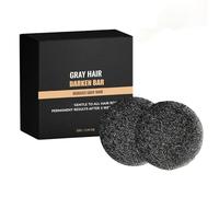 Gray Hair Reversed Bar -Natured Black Soap for Gray Hair Coverage, Darkening Shampoo Soap for Men Women, Hydrating Moisturizing with Vegan Ingredients, pH Balanced Hair Care 2 Pack (2PCS)