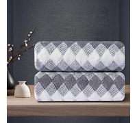 Gray Hand Towels Set 2 Pack-16“x31” Ultra Soft Microfibers Bathroom Towel Set Highly Absorbent Quick Dry Luxury Premium Towel Lightweight Cozy Durable Hand Towel Collection Hotel Spa Gym Kitchen