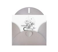 Gray Holiday greeting check blank card and pearl beautiful blank note block VVXBHGR Abstract Architecture Pattern