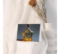 Gray Holiday greeting check blank card and pearl beautiful blank note block VVXBHGR Fireflies in the stars Pattern