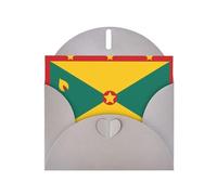 Gray Holiday greeting check blank card and pearl beautiful blank note block VVXBHGR Flag of Grenada Pattern