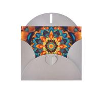 Gray Holiday greeting check blank card and pearl beautiful blank note block VVXBHGR Kaleidoscope Mandala Pattern