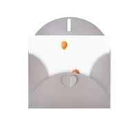 Gray Holiday greeting check blank card and pearl beautiful blank note block VVXBHGR Kids chasing balloons Pattern