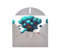 Gray Holiday greeting check blank card and pearl beautiful blank note block VVXBHGR Neon Ant Colony Pattern