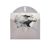 Gray Holiday greeting check blank card and pearl beautiful blank note block VVXBHGR sketch of an eagle Pattern