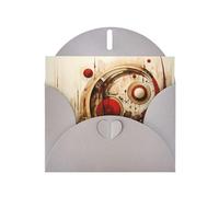 Gray Holiday greeting check blank card and pearl beautiful blank note block VVXBHGR Strange Patterns Pattern