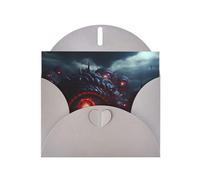 Gray Holiday greeting check blank card and pearl beautiful blank note block VVXBHGR The Devil's Eye. Pattern