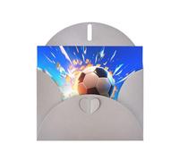 Gray Holiday greeting check blank card and pearl beautiful blank note block VVXBHGR The Flying Soccer Ball Pattern