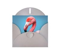 Gray Holiday greeting check blank card and pearl beautiful blank note block VVXBHGR The Mighty Flamingo Pattern