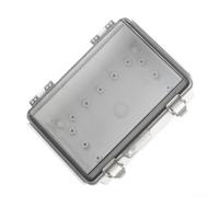 Gray IP67 ABS Junction Box 280x190x130mm Hinged Cover