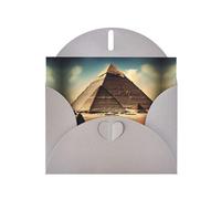 Gray JKIEGOQ Dreaming of the Pyramids of Khufu Prints Greeting Card 4 x 6 in for Christmas, Valentine's Day, Wedding, Party Invitation Cards