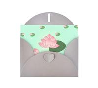 Gray JKIEGOQ Lotus flowers waiting to bloom Prints Greeting Card 4 x 6 in for Christmas, Valentine's Day, Wedding, Party Invitation Cards