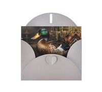 Gray JKIEGOQ mallard duck Prints Greeting Card 4 x 6 in for Christmas, Valentine's Day, Wedding, Party Invitation Cards